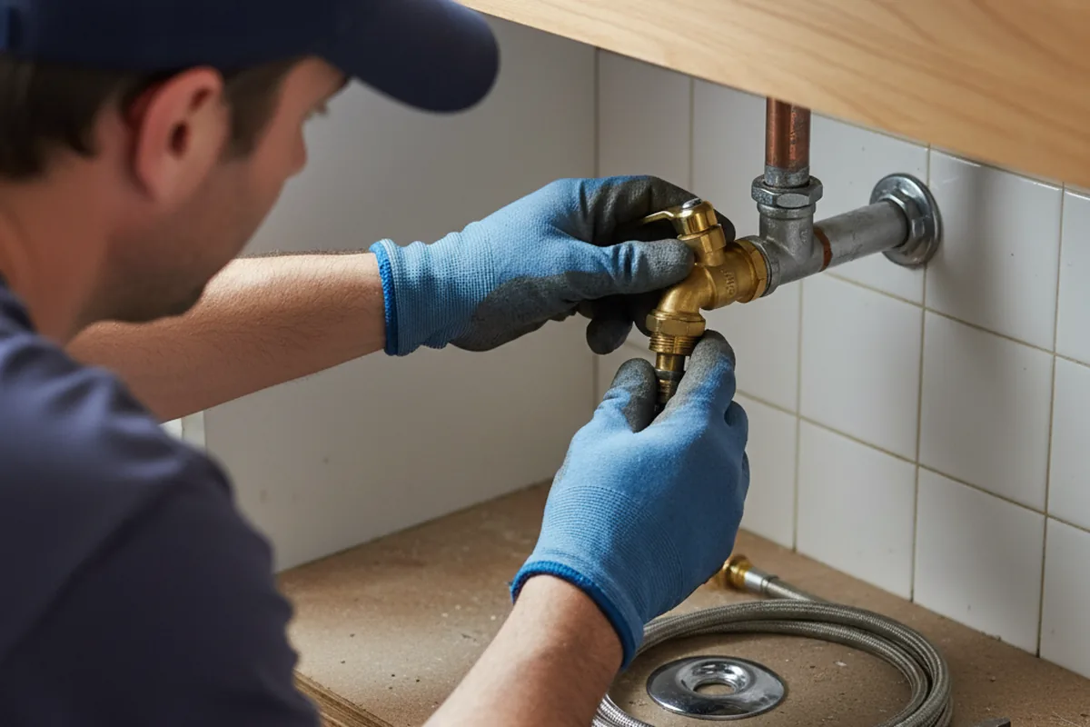 Shutoff valve and fitting work during Repiping in Tijeras